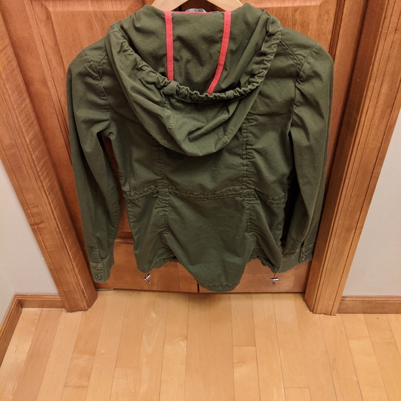 Athleta Army Green Cargo Jacket XXS - Picture 2 of 4